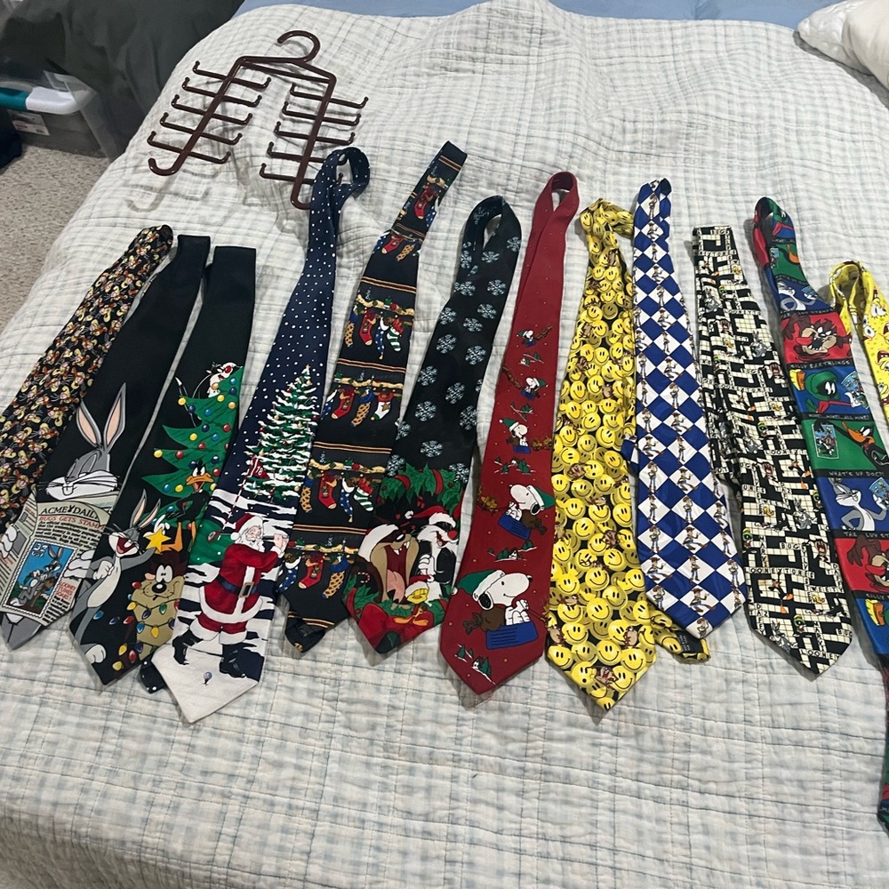 Assorted Cartoon Character Ties Collection